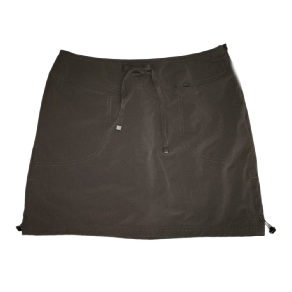 Green Tea Active Skort Drawstring Forest Grn Size M